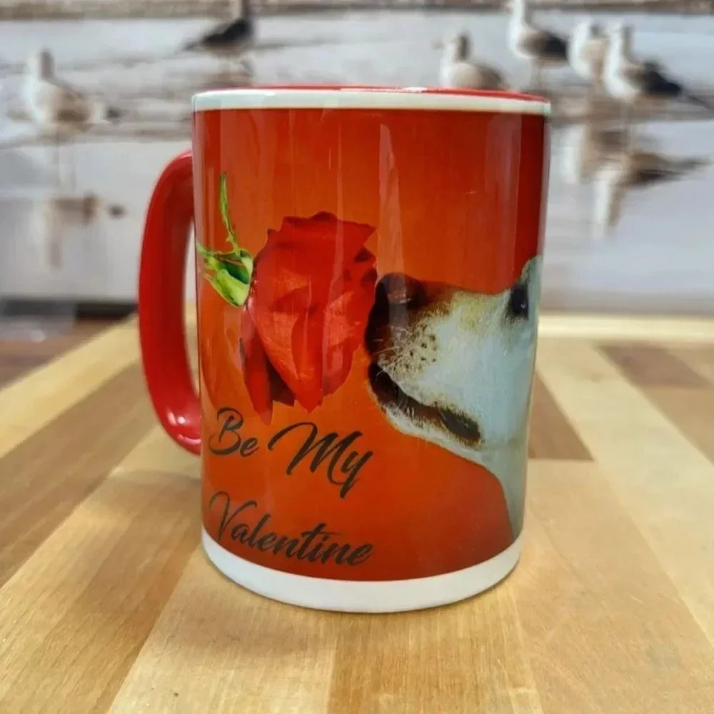 COFFEE CUP 15 oz BE MYβVALENTINE SUBLIMATION CUP. 15 OZ